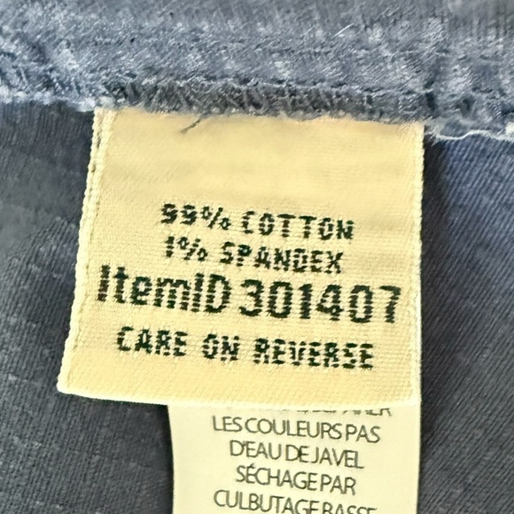 LL Bean Favorite Fit Cargo Blue Pockets Zippers Skirt Womens Size 10P - Picture 6 of 9